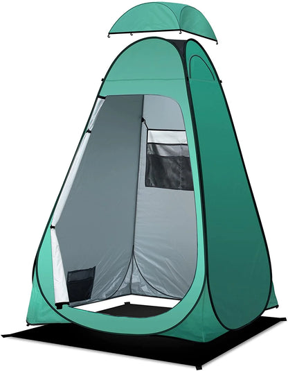 sasyxdc Shower Tent Pop- Privacy Tent Camping Portable Toilet Tent Outdoor Camp Bathroom Changing Dressing Room Instant Privacy Shelters for Hiking Beach Picnic Fishing Potty Extra-Tall