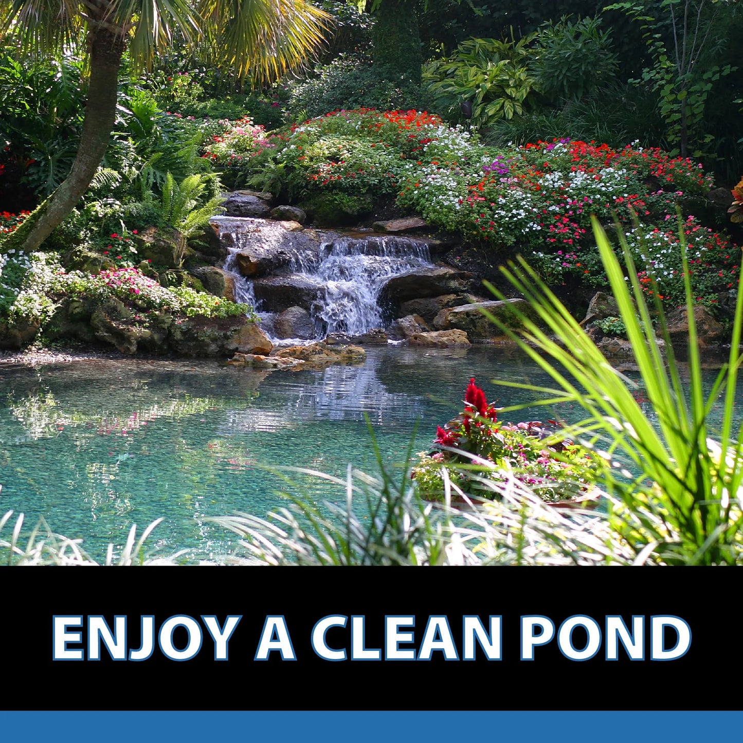 CrystalClear MuckOff, Natural Pond Muck Treatment, Water Garden, Fountain & Bird Bath Sludge Remover, Living Beneficial Bacteria Clarifier with Enzyme, Fish, Aquatic Animal, & Pet Safe, 384 Tablets