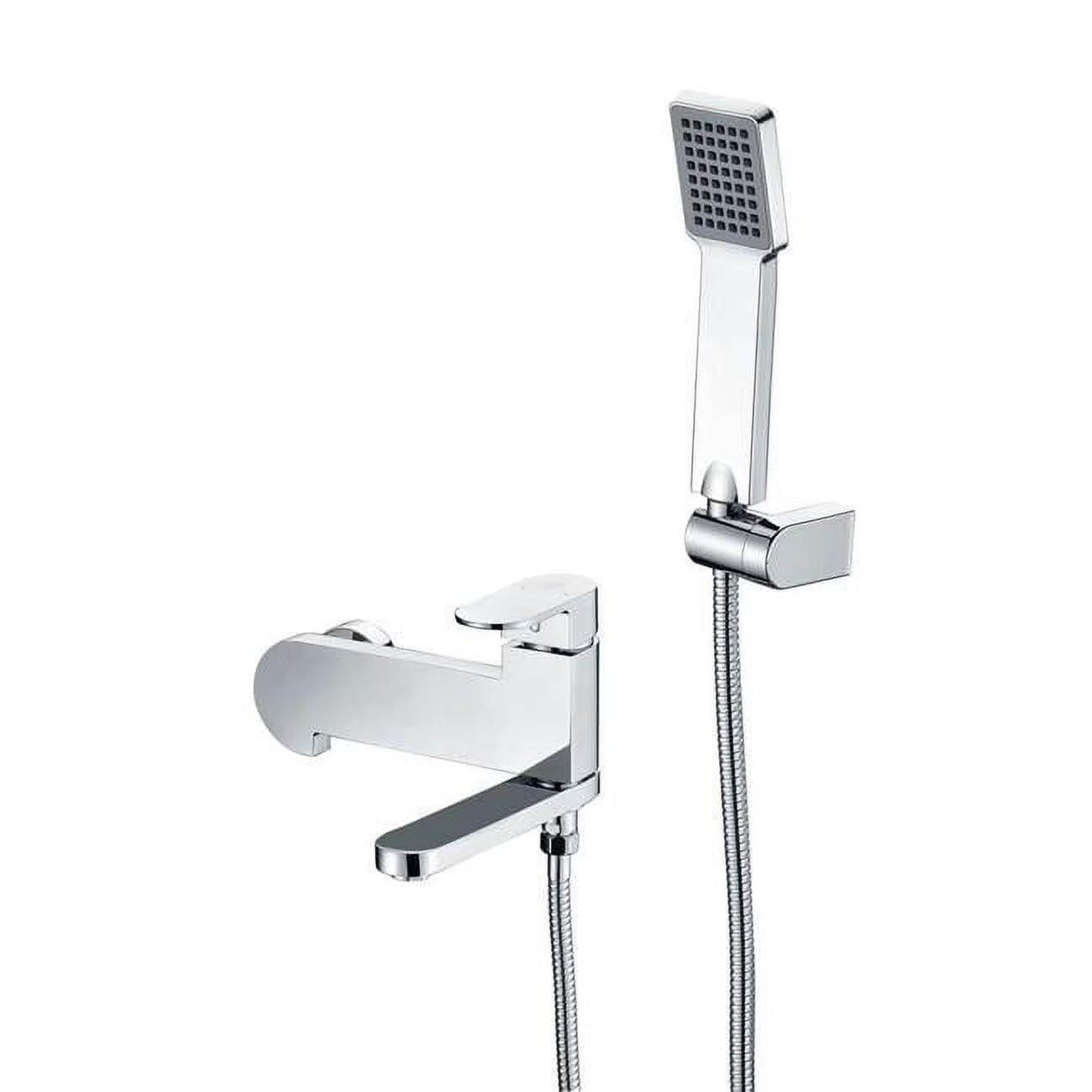 Anzzi SH-AZ042 Echo Series Single Handle Bath Faucet & Handheld Sprayer Set in Polished Chrome