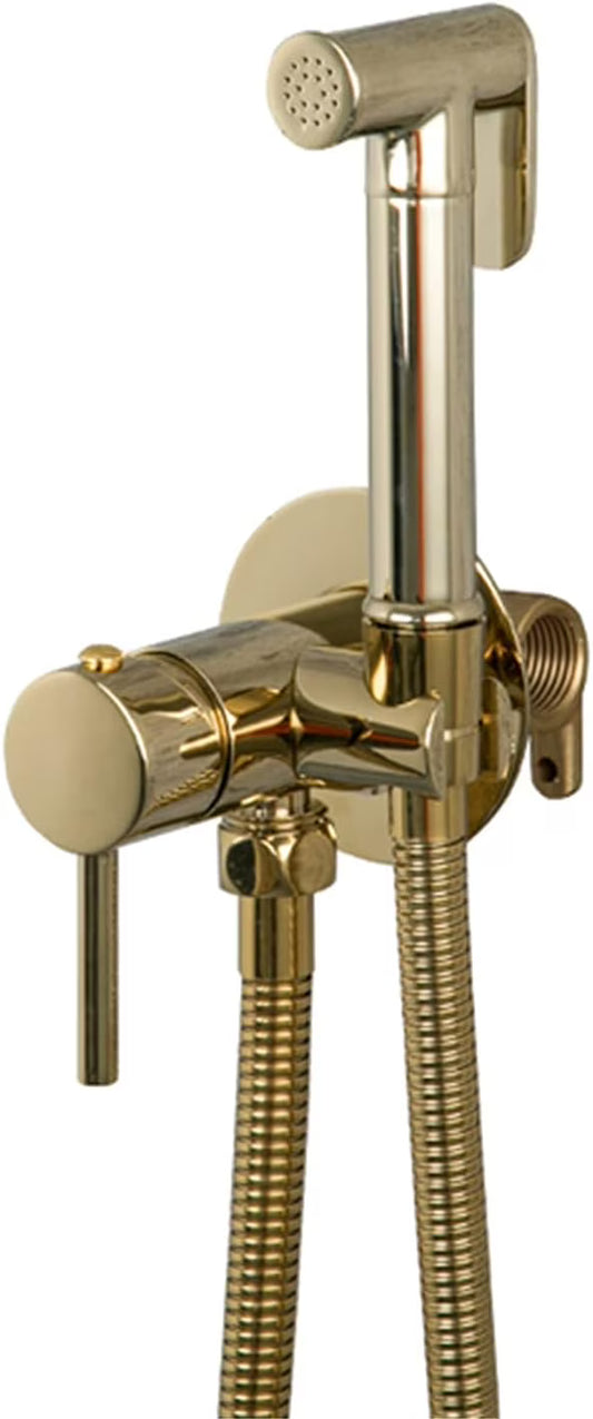 Cloth Diaper Shattaf, Bidet Faucets Brass Bathroom Ass Shower Sprayer, Toilet Bidet Mixer Bidet Hygienic Shower, Hot and Cold Anal Cleaner Faucet