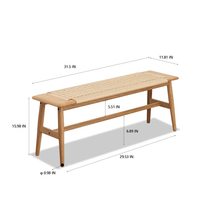Cterwk Dining Bench Bed Bench for Dining Room, Bedroom, Bathroom