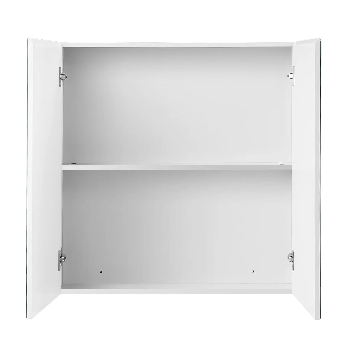 Costway Bathroom Cabinet Medicine Cabinet Wall Mount Double Door with Shelf and Mirror