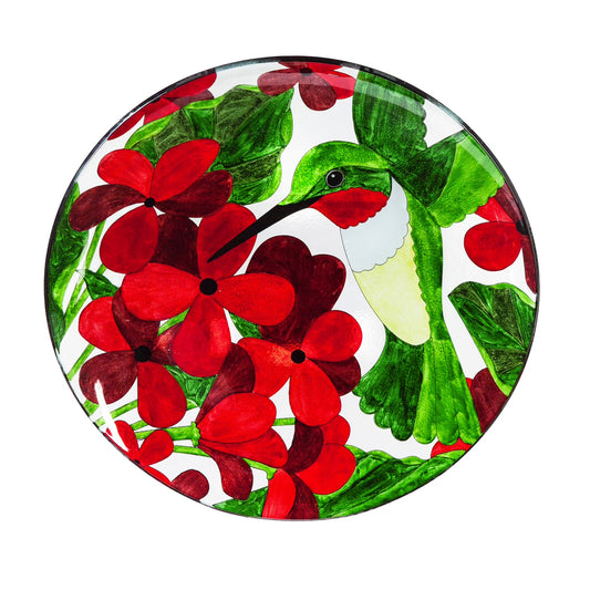 Home & Garden Hummingbird Bird Bath W/Stand Glass Statement Piece 2Gb750