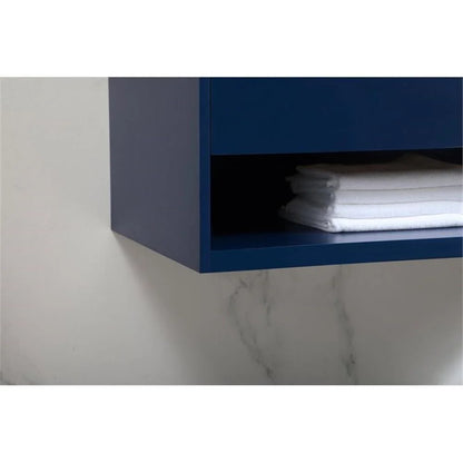 Elegant Kitchen and Bath 40 Inch Single Bathroom Vanity In Blue