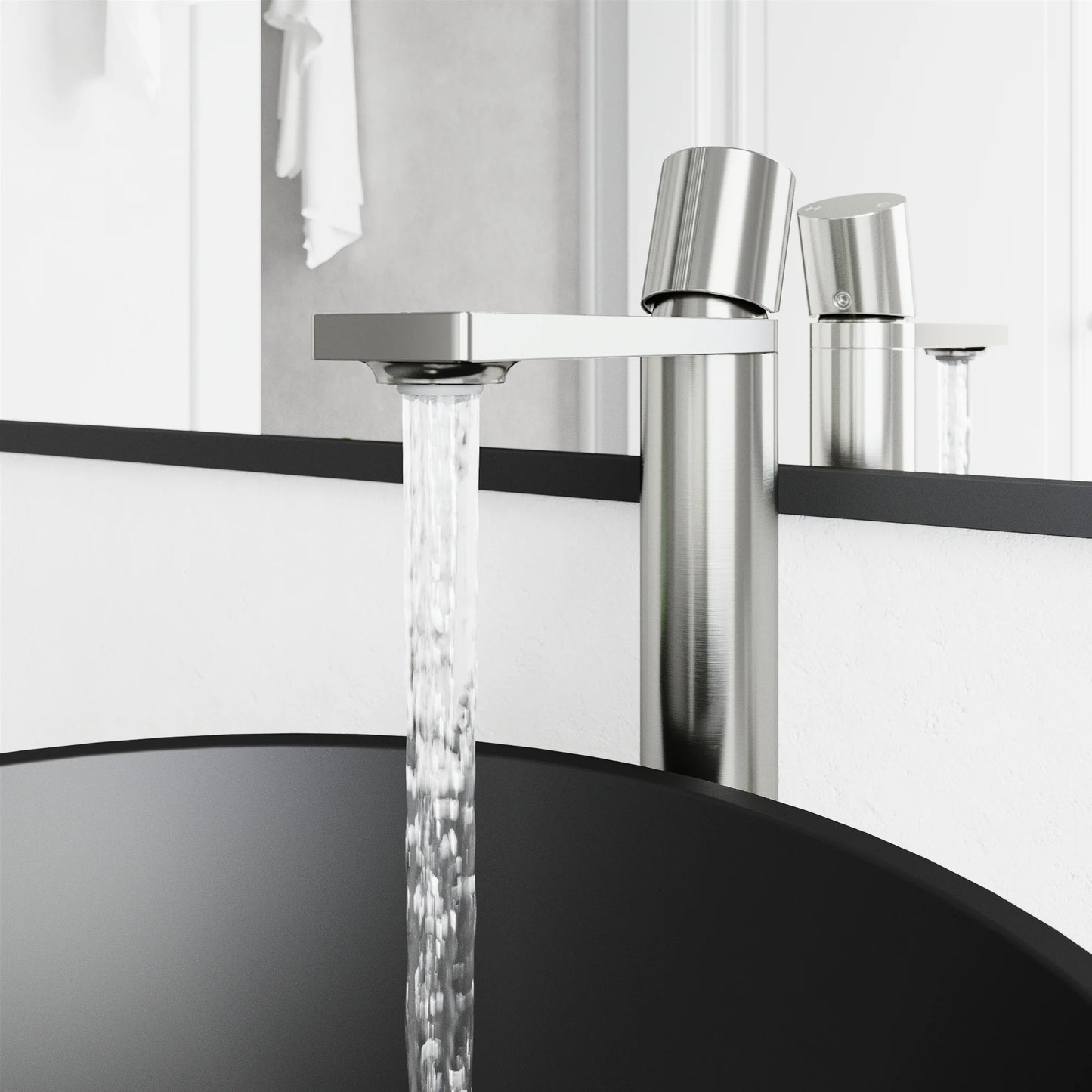 VIGO Gotham Single Handle Single-Hole Bathroom Vessel Faucet in Brushed Nickel