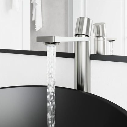 VIGO Gotham Single Handle Single-Hole Bathroom Vessel Faucet in Brushed Nickel