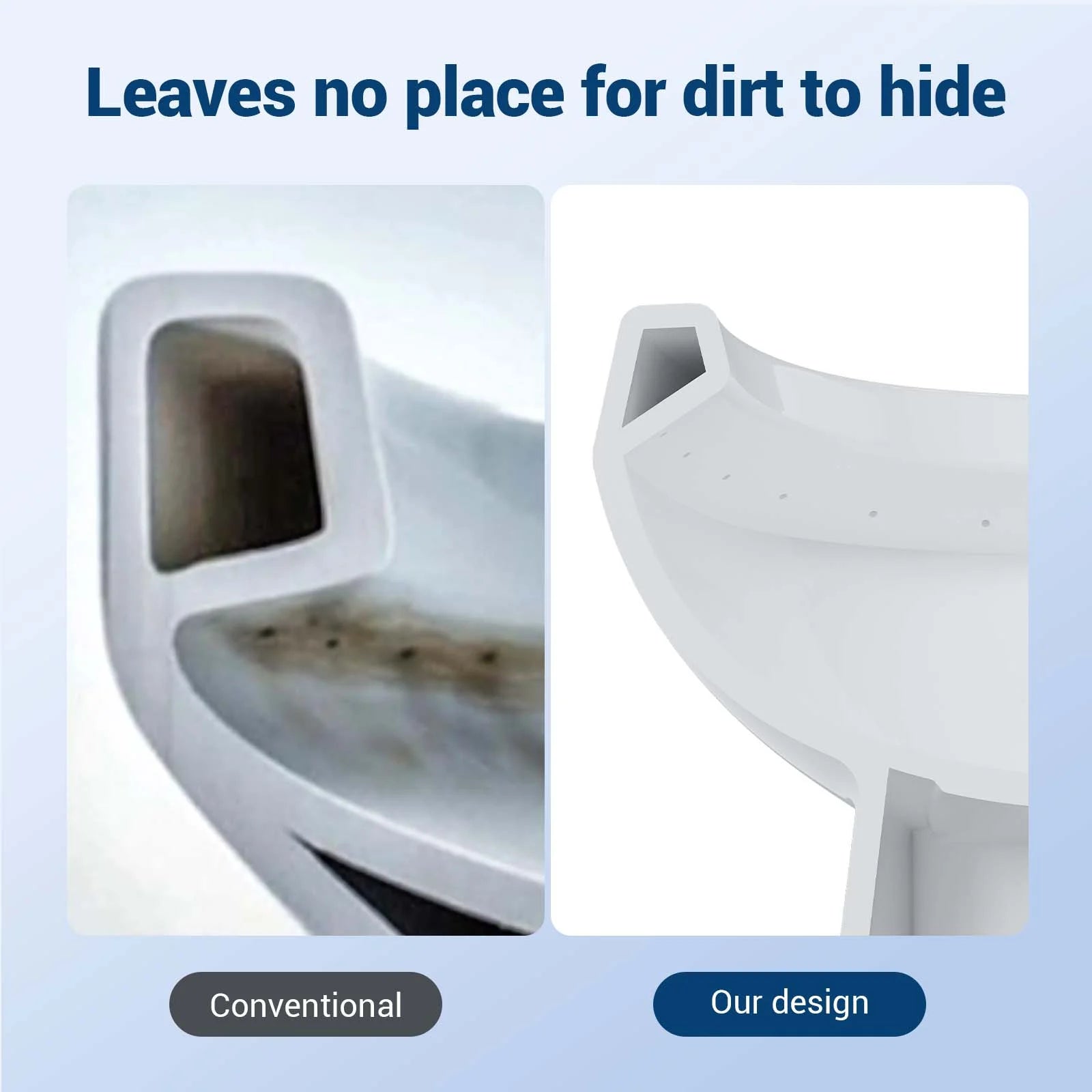 White One-Piece Elongated Toilet for Bathroom - Water Efficient