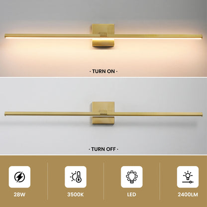 Modern Vanity Lighting Fixtures 39 Inch Bathroom Vanity Lights Over Mirror Wall Sconce for Bathroom Gold Warm Lighting Bath Wall Sconce