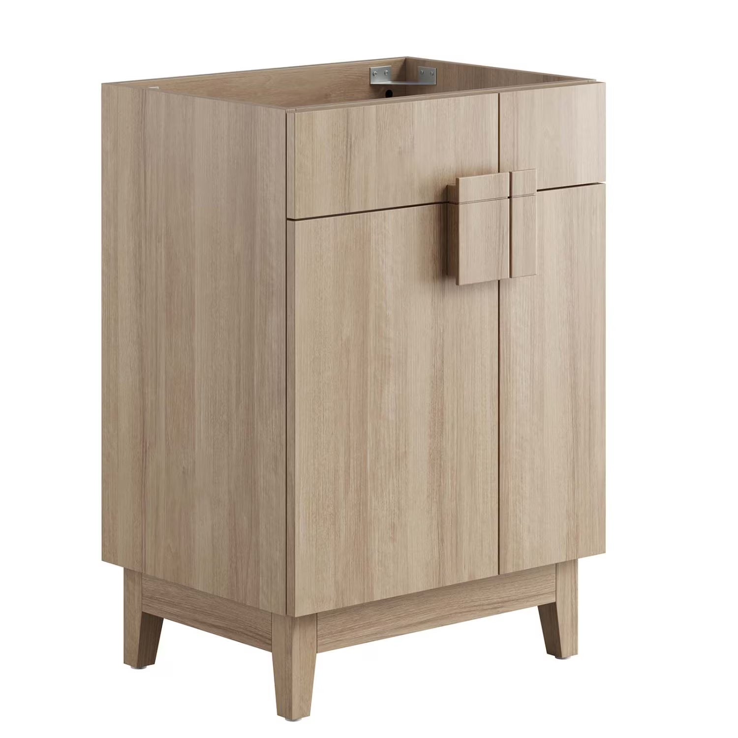 Vanity Cabinet (Sink not included), Walnut, Melamine Wood , Hotel Bedroom Bathroom, Modern Contemporary HB36062
