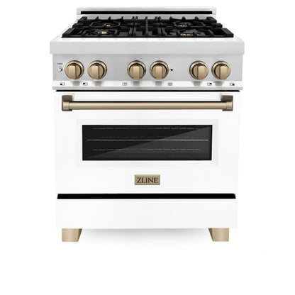 ZLINE KITCHEN AND BATH RAZ30CB professional gas range
