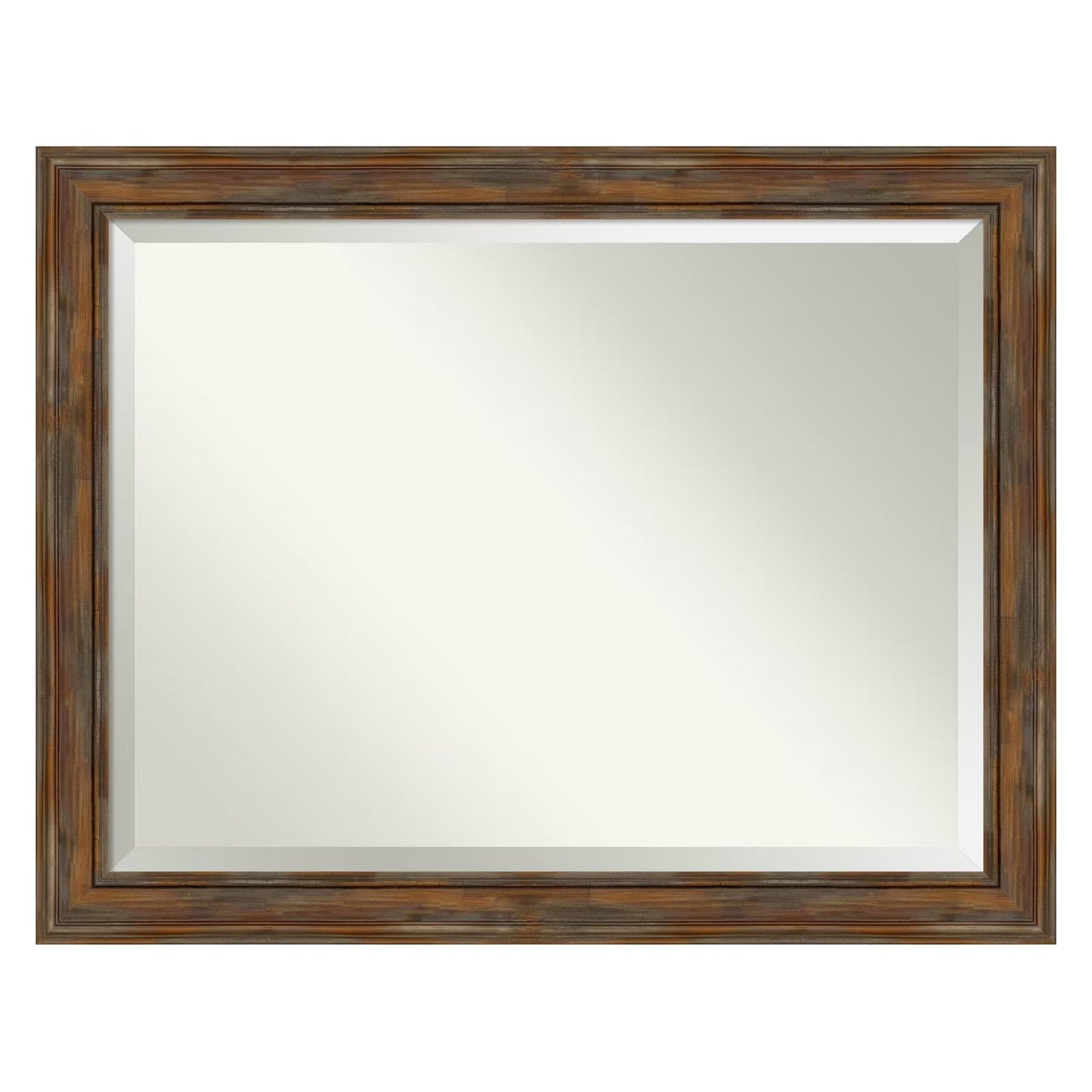 Amanti Art Alexandria Rectangular Beveled Bathroom Vanity Mirror
