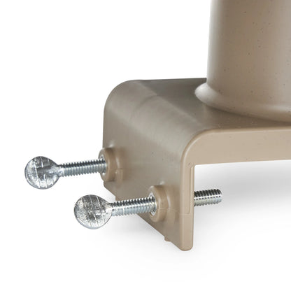 Farm Innovators 150 Watt Plastic Heated Birdbath w/ Deck Mount, Tan