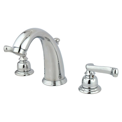 Kingston Brass KB982FL Widespread Bathroom Faucet, Polished Brass