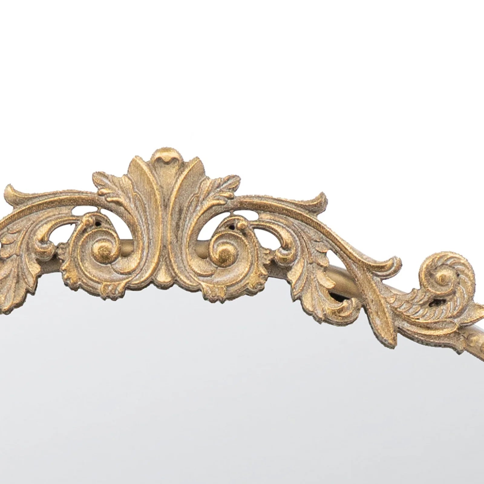 Gallan 36x 39 Inch Oval Gold Mirror, Wall Mounted Mirror with Metal Frame, Suitable for Bathroom, Living Room, Bedroom