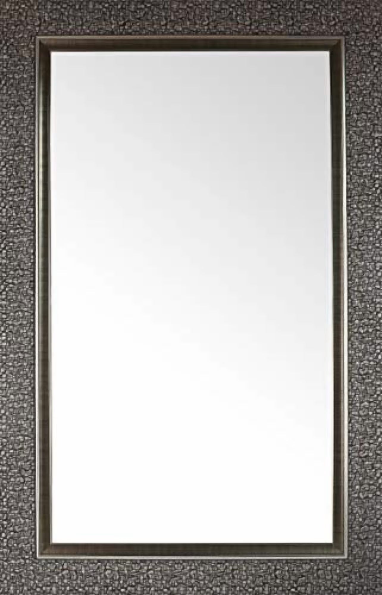 Mirrorize Canada IMM102 27 x 35 in. Mosaic Bathroom Mirror, Silver