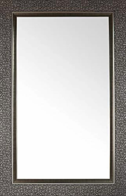 Mirrorize Canada IMM102 27 x 35 in. Mosaic Bathroom Mirror, Silver