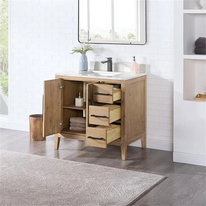 Altair Design Laurel Wood Brown 36" Single Vanity Bathroom Vanity Top