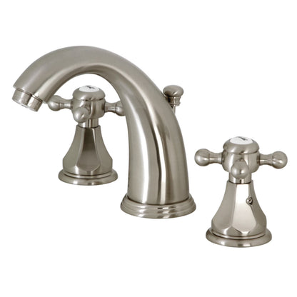 Kingston Brass KB4988BX Metropolitan Widespread Bathroom Faucet with Pop-Up Drain, Brushed Nickel