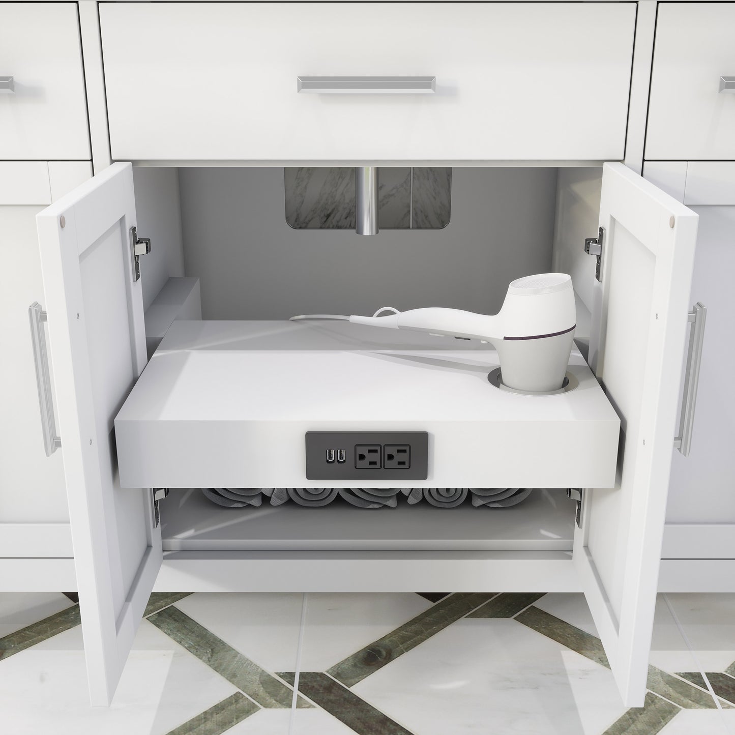 Katie Bath Vanity by Studio Bathe in White