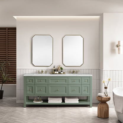 Breckenridge 72' Bathroom Vanity in Smokey Celadon by James Martin Vanities