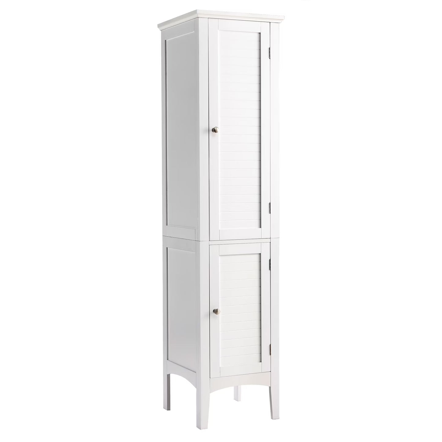 Topbuy Tall Freestanding Bathroom Storage Cabinet with 5-Tier&2 doors for living room&bathroom