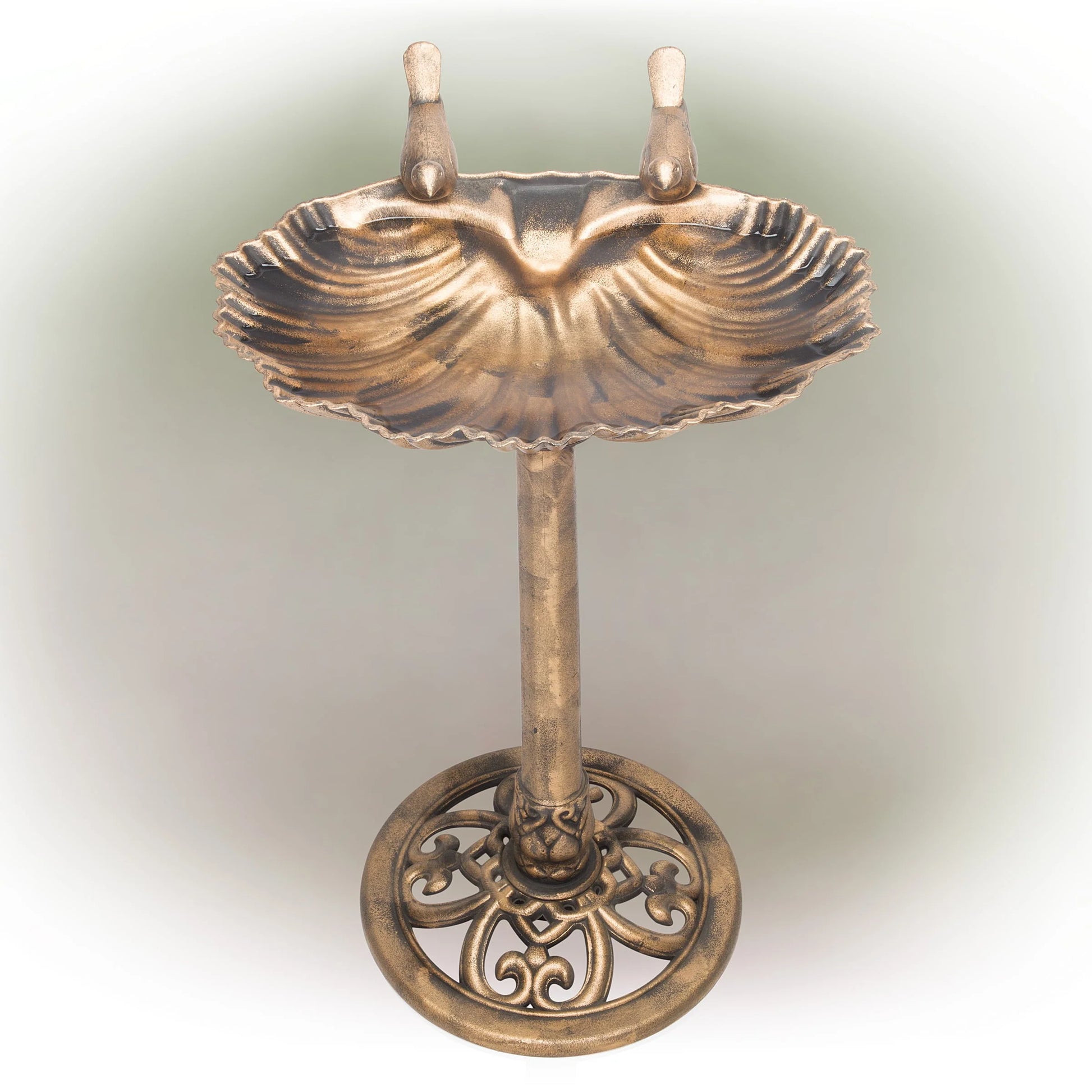 Alpine Corporation 32-inch Plastic Bird Bath, Bronze