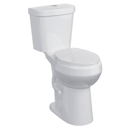 Huisuilinss Two-Piece Toilet,19"/21" Toilet,Elongated Toilet Round Toilet With Top Dual Flush/Side Flush,Soft Close Seat For Bathrooms