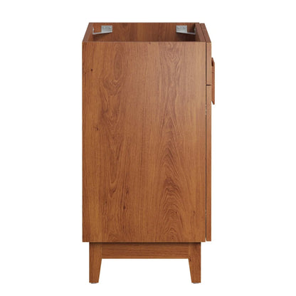 Vanity Cabinet (Sink not included), Walnut, Melamine Wood , Hotel Bedroom Bathroom, Modern Contemporary HB36062