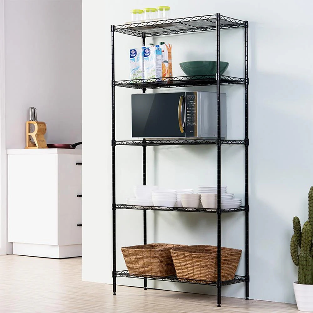 Ktaxon Adjustable Storage Shelves for Bathroom Kitchen Garage,200 Pounds Per Shelf