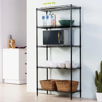 Ktaxon Adjustable Storage Shelves for Bathroom Kitchen Garage,200 Pounds Per Shelf