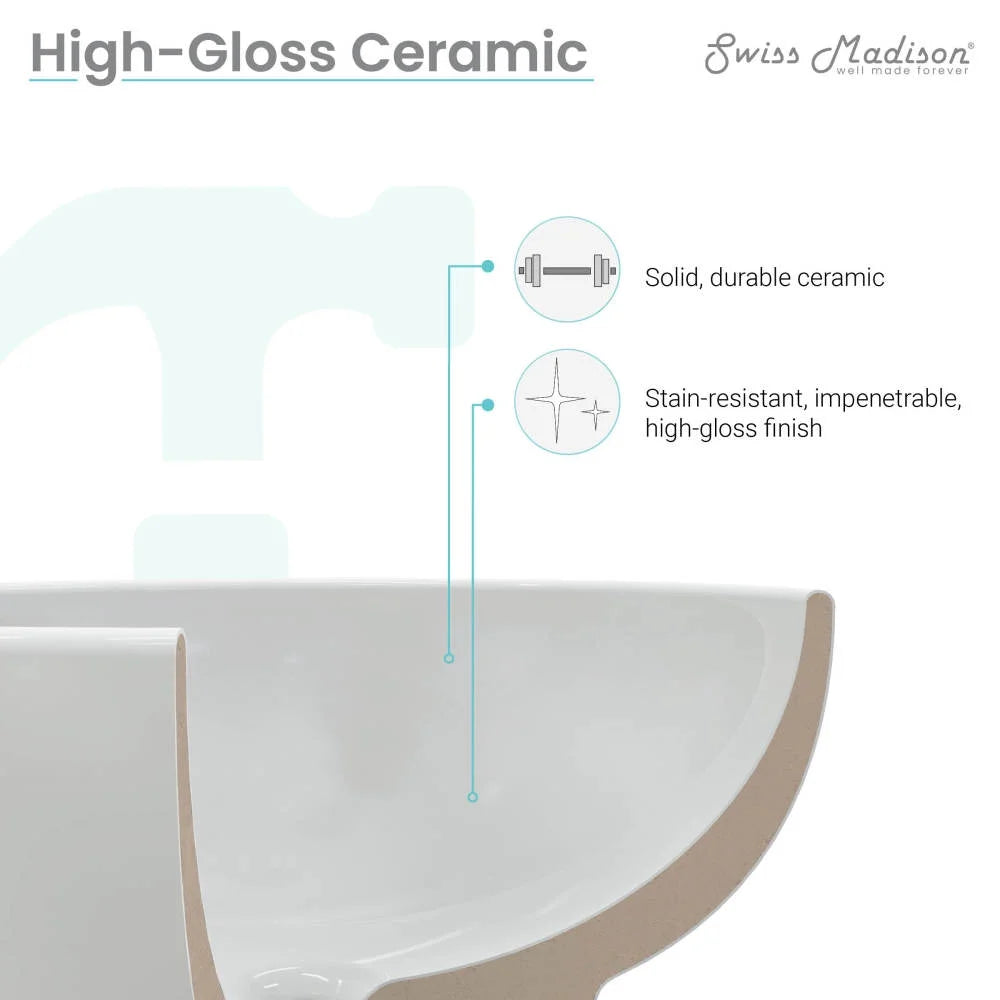 Annecy 23.5�?Rectangle Vessel Bathroom Sink