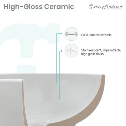 Annecy 23.5�?Rectangle Vessel Bathroom Sink