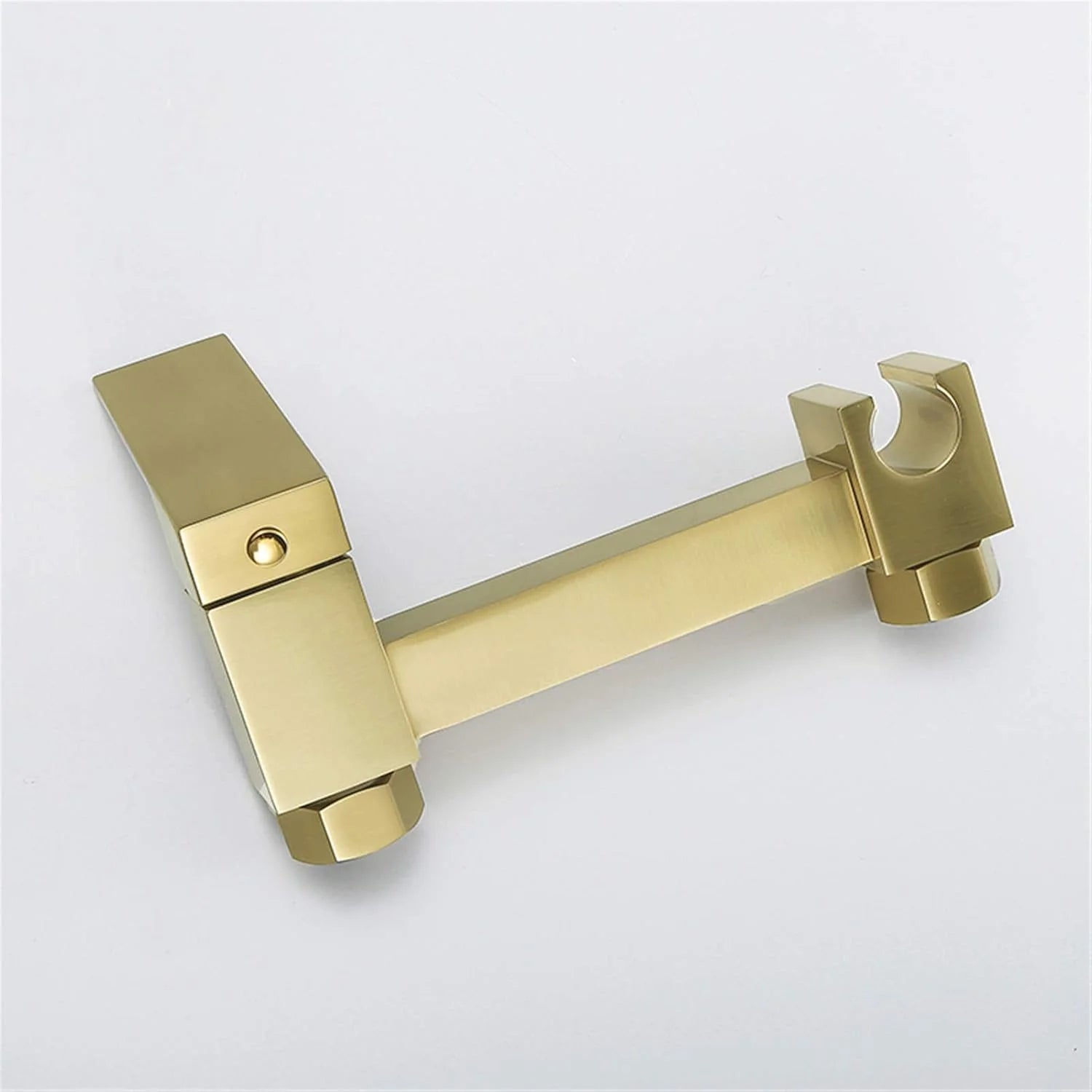 Bidet Faucet Set, Brushed Gold Full Copper High Pressure Toilet Gun, Bathroom Wall Mounted Hot and Cold Water Mixer Bidet Sprayer Shattaf