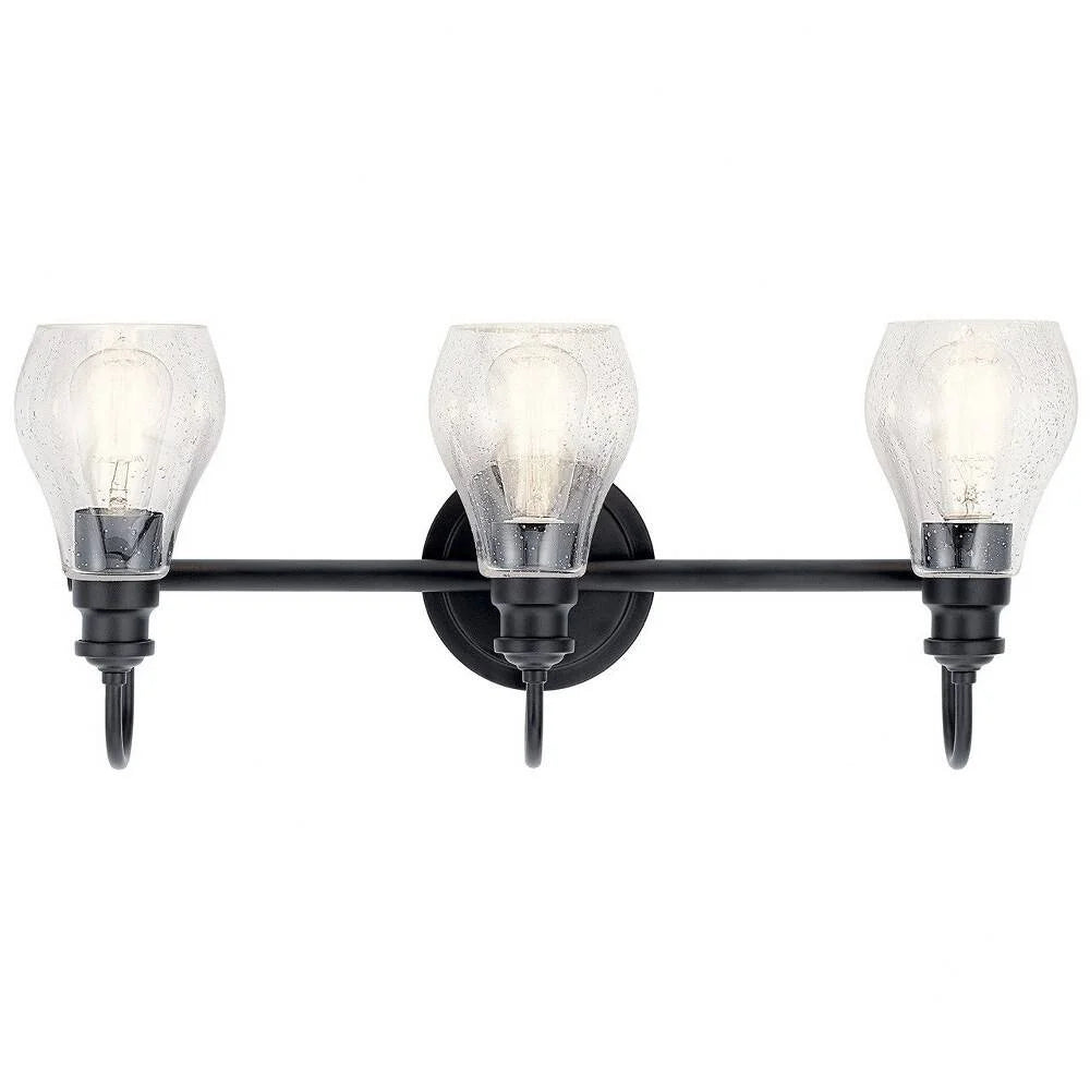 45392NI-Kichler Lighting-Greeier - 3 Light Bath Vanity Approved for Damp Locations - with Transitional inspirations - 10.25 inches tall by 23.75