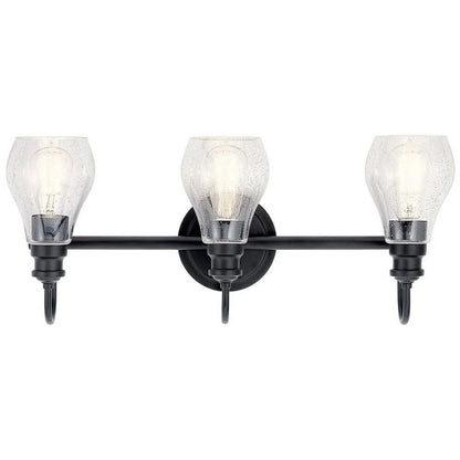 45392NI-Kichler Lighting-Greeier - 3 Light Bath Vanity Approved for Damp Locations - with Transitional inspirations - 10.25 inches tall by 23.75