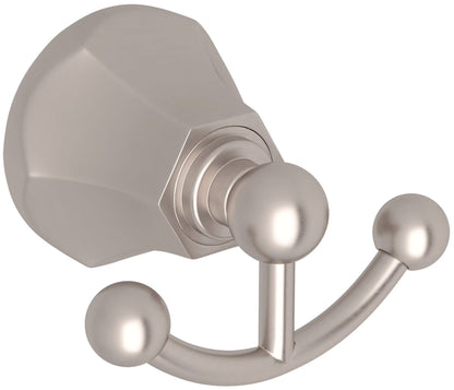 Rohl Wellsford Double Robe Bathroom Hook in Antique Gold WE7DAG