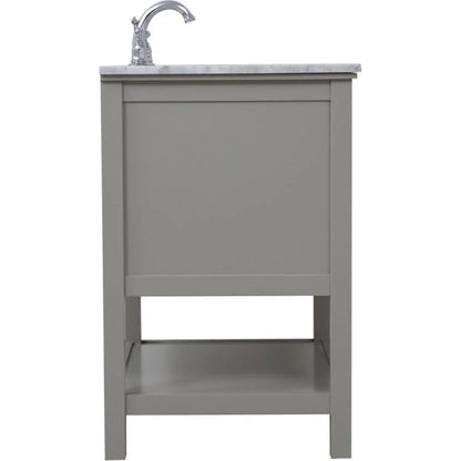 30 in. single bathroom vanity set in Grey