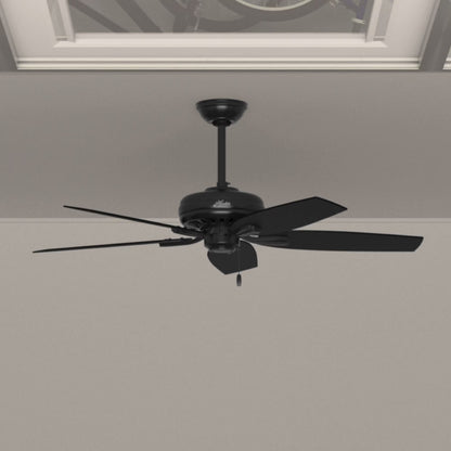 Hunter - Newsome Indoor/Outdoor Ceiling Fan, 52-inch, Premier Bronze, Traditional-style, 3-speed WhisperWind Motor, 53323, for porches, patios, sunrooms, bathrooms