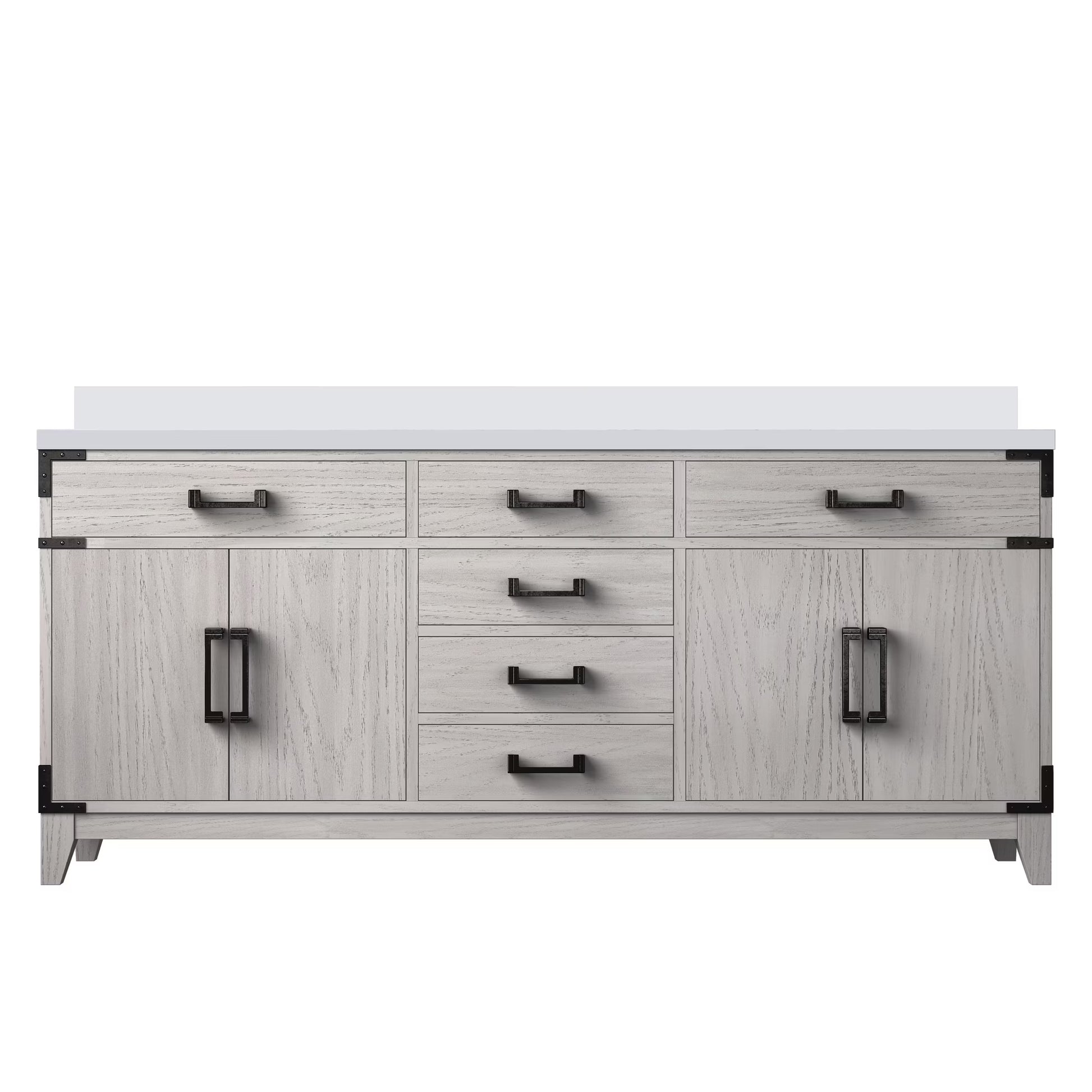 Laurel 20 in W x 18 in D Grey Oak Single Bath Vanity and Acrylic Top