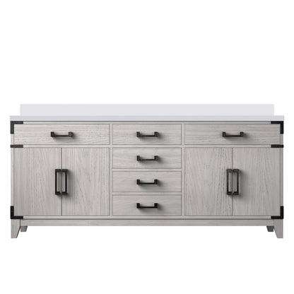Laurel 20 in W x 18 in D Grey Oak Single Bath Vanity and Acrylic Top