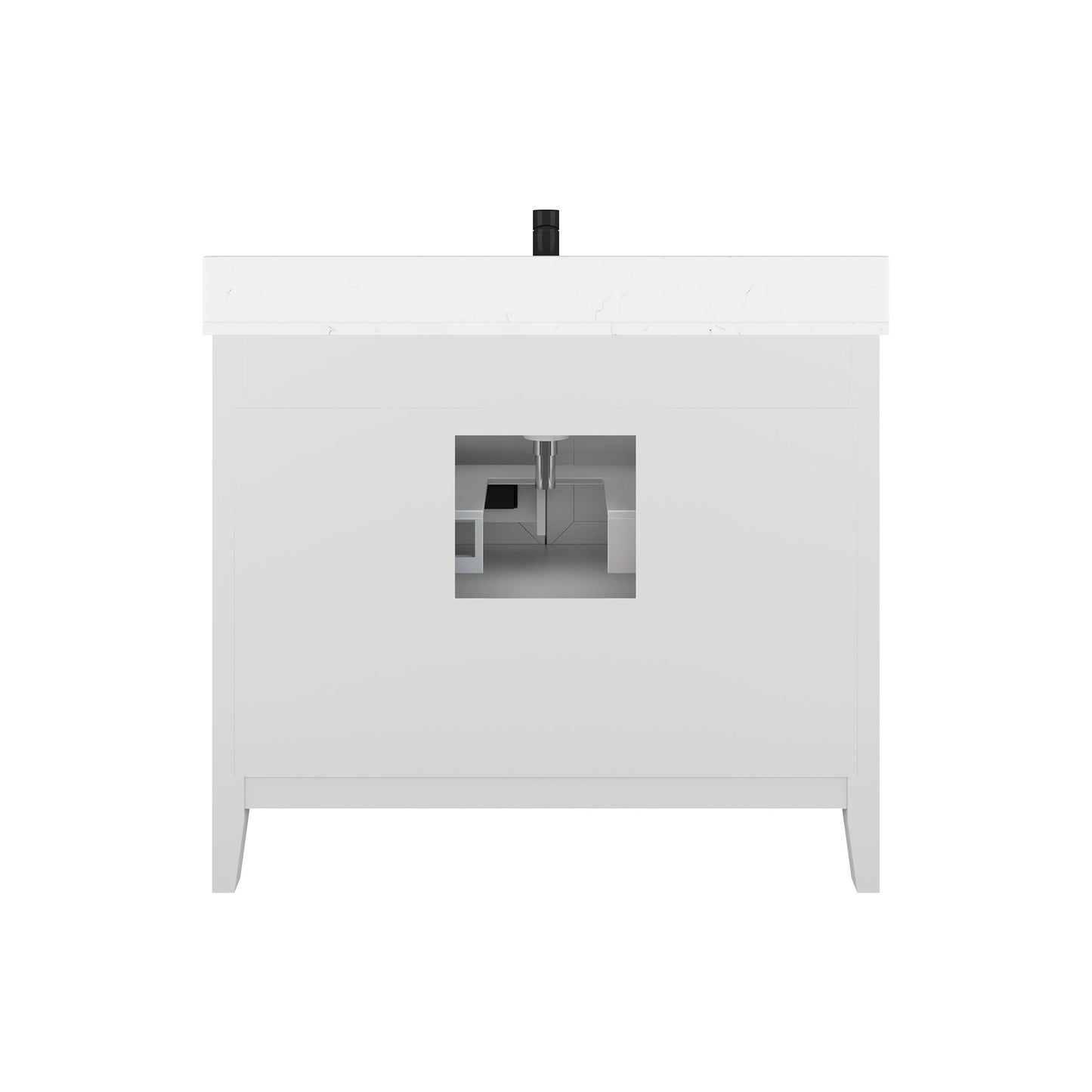 Hudson White Bath Vanity by Studio Bathe