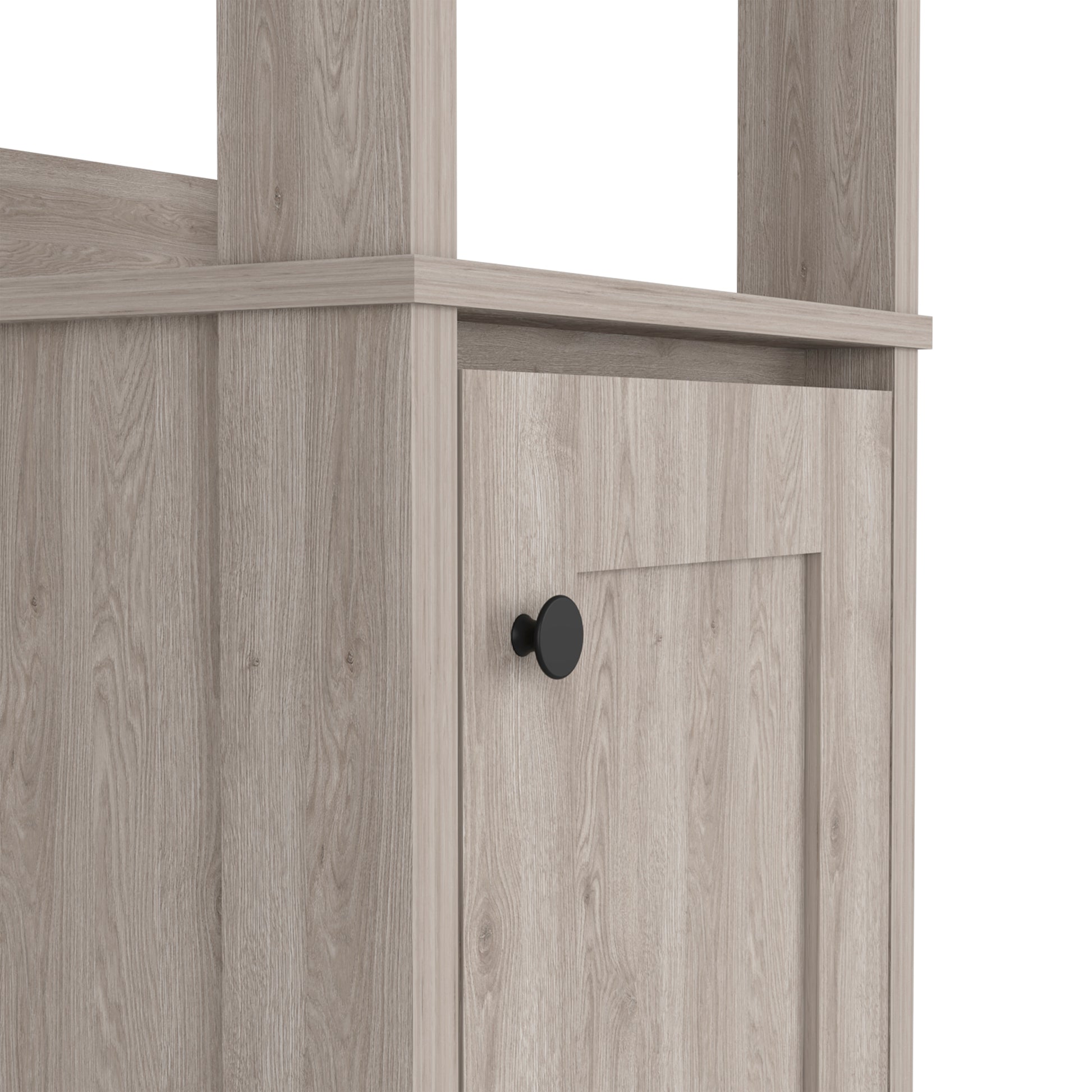 DUOSONG Medicine Cabinet Irvine, One External Shelf, Light Gray Finish Light Gray Particle Board Bath & Faucets Bathroom Storage