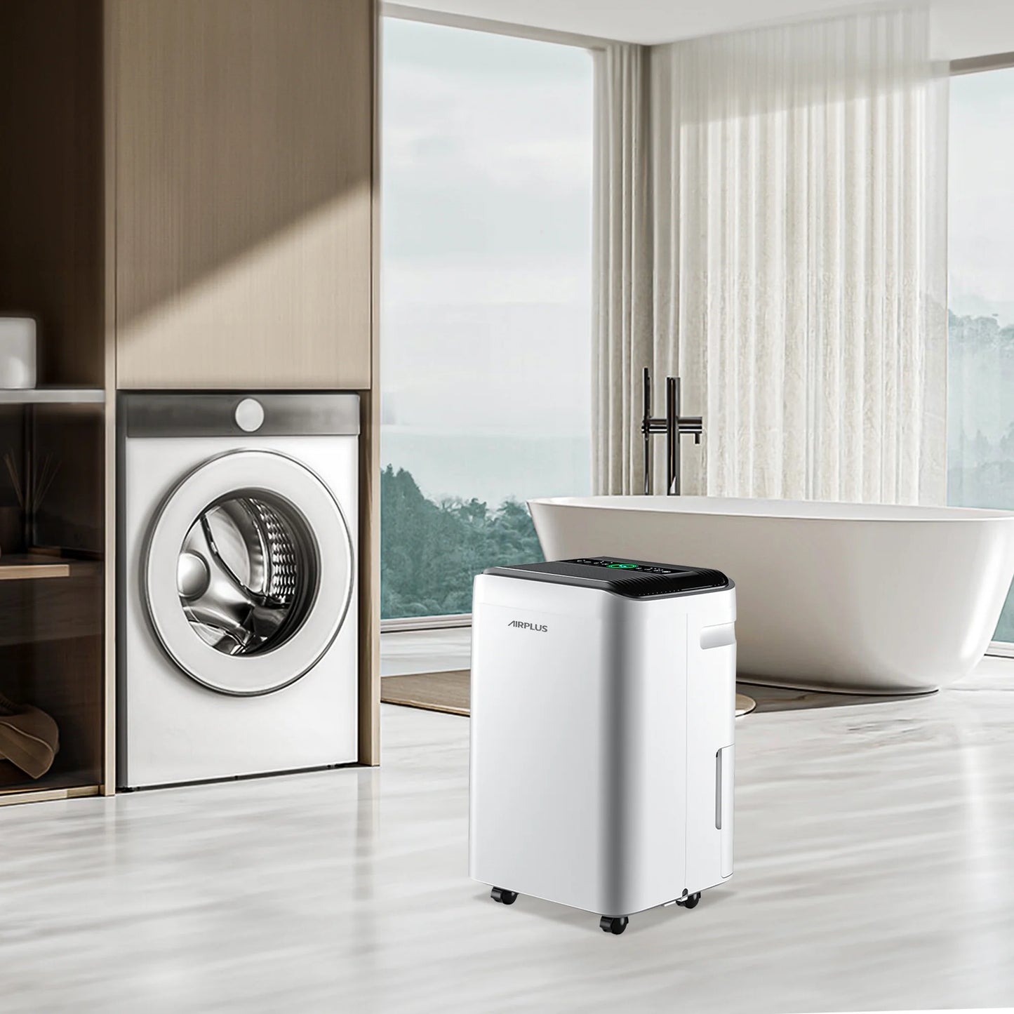 50 Pint Dehumidifier for Basements,Large Room,Home,Bathroom,4,500 Sq. ft. Dehumidifier with Drain Hose,Intelligent Humidity Control,24H Timer,3 Speed