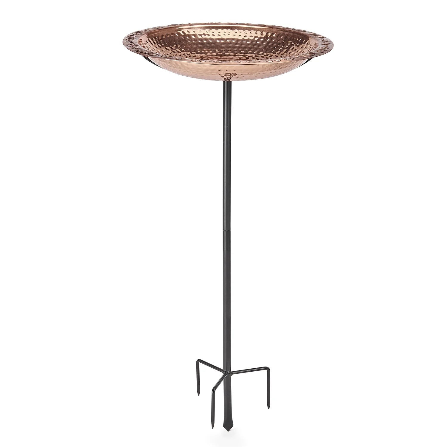 Pure Copper 18" Bird Bath on Garden Pole by Good Directions